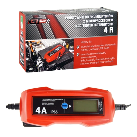 Prostownik do akumulatorów mikroprocesor 6V 12V 4A